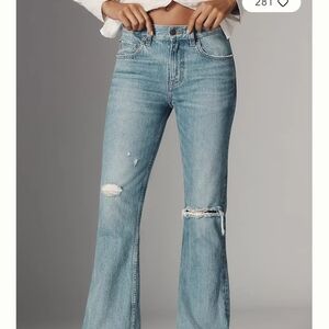 Etica Light Blue Flare Jeans